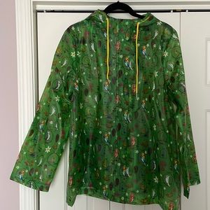 Disney Parks Tiki Room Raincoat Xl. Worn twice. Defective armpit seam.